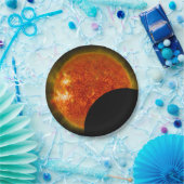 Assiettes En Carton Éclipse solaire en cours (Fête)