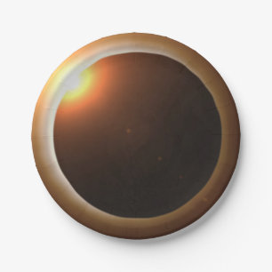 Assiettes En Carton Éclipse solaire totale