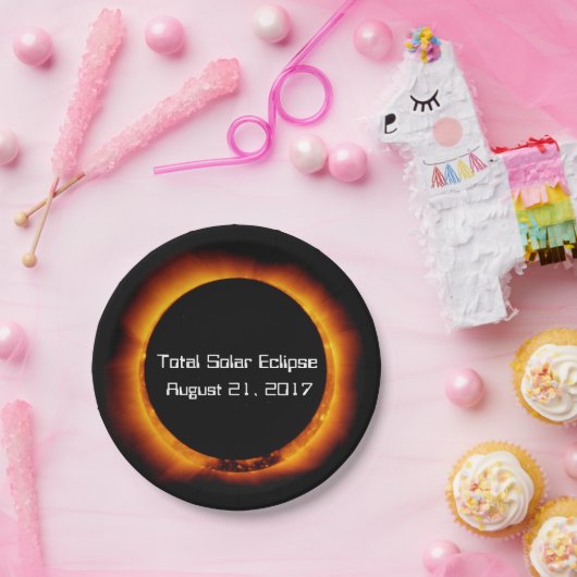 Assiettes En Carton Éclipse solaire totale 2017 (Fête)