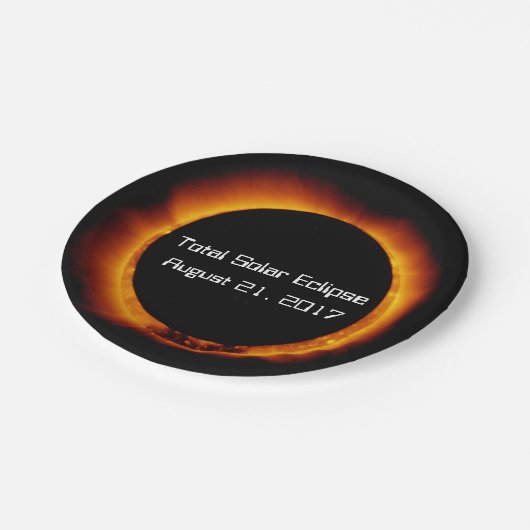 Assiettes En Carton Éclipse solaire totale 2017 (Angle)