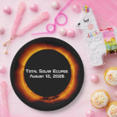 Assiettes En Carton Éclipse solaire totale de 2026 (Fête)