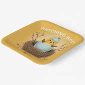 Assiettes En Carton Éclosion imminente Cadeau bébé Shower mignon pouss (Angulaire)