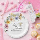 Assiettes En Carton École de soins infirmiers fleurs sauvages | Catégo (Fête)