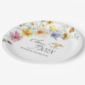 Assiettes En Carton École de soins infirmiers fleurs sauvages | Catégo (Angle)