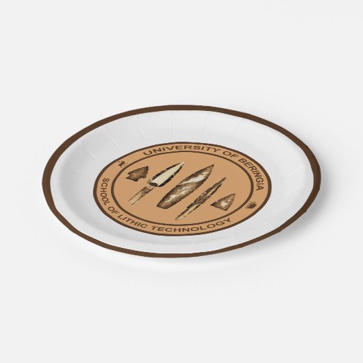 Assiettes En Carton Ecole de Technologie Lithique de Beringia (Angle)