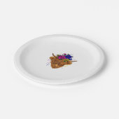 Assiettes En Carton Écossais Highland Vache Vache Vache Whisperer Agri (Angle)