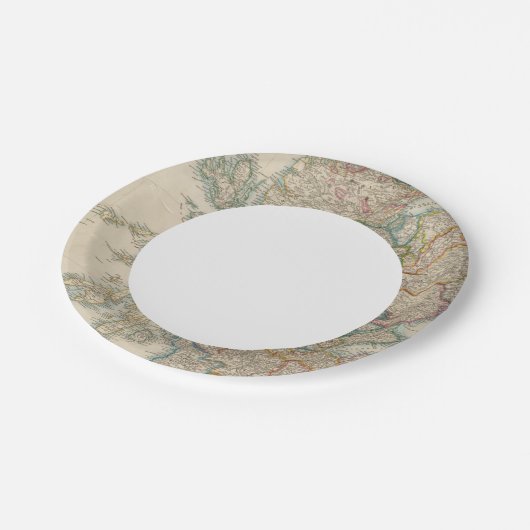 Assiettes En Carton Écosse 3 (Angle)