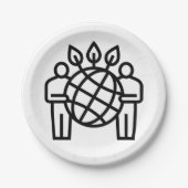 Assiettes En Carton Écosystème planétaire (Devant)