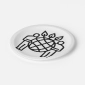 Assiettes En Carton Écosystème planétaire (Angle)