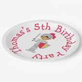 Assiettes En Carton Écoutez Ye Blonde mignon Chevalier (Angle)