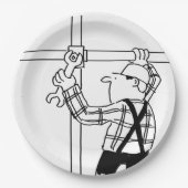 Assiettes En Carton Écran avec échafaudage (Devant)