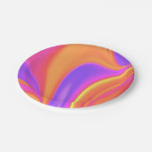 Assiettes En Carton Écran de couleur brillant (Angle)