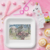 Assiettes En Carton Écratère de poulet (Fête)