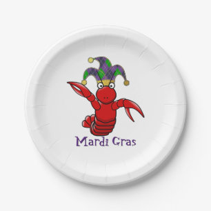 Assiettes En Carton Écrevisses de mardi gras