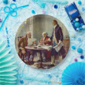 Assiettes En Carton Écrire la Déclaration d'indépendance (USA) (Fête)