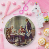 Assiettes En Carton Écrire la Déclaration d'indépendance (USA) (Fête)
