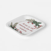 Assiettes En Carton Écriture chrétienne de Noël Sticker Écriture (Angulaire)