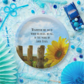 Assiettes En Carton Écriture, Colossiens 3:17 (Fête)