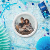 Assiettes En Carton Écriture Moderne Élégante et Minimaliste pour Baby (Fête)