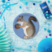 Assiettes En Carton Écureuil (Fête)