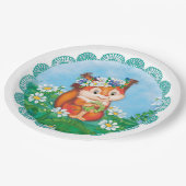 Assiettes En Carton Écureuil (Angle)