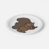Assiettes En Carton Écureuil avec maïs (Angle)