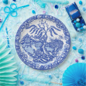 Assiettes En Carton Écureuil bleu renard asiatique Temple asiatique Cr (Fête)