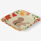 Assiettes En Carton Écureuil d'automne (Angulaire)