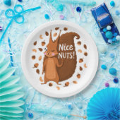 Assiettes En Carton Écureuil de noix croustillant 41 (Fête)