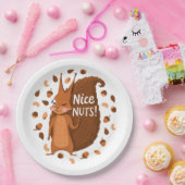 Assiettes En Carton Écureuil de noix croustillant 41 (Fête)