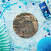 Assiettes En Carton Écureuil de sol comestible à l'humour Photo Sud-ou (Fête)