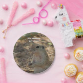 Assiettes En Carton Écureuil de sol comestible à l'humour Photo Sud-ou (Fête)