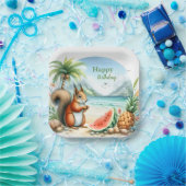 Assiettes En Carton Écureuil d'été (Fête)
