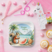 Assiettes En Carton Écureuil d'été (Fête)