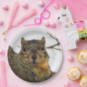 Assiettes En Carton Écureuil mignon (Fête)