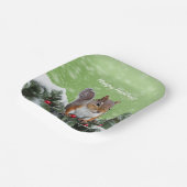 Assiettes En Carton Écureuil Noël Vacances Plaque en papier (Angulaire)
