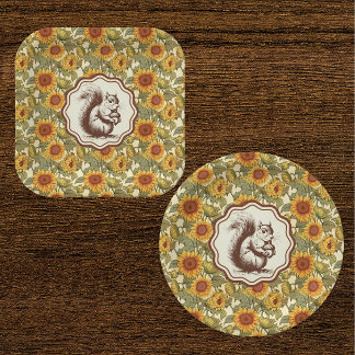 Assiettes En Carton Écureuil tournesol William Morris