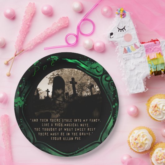 Assiettes En Carton Edgar Allan Poe (Fête)