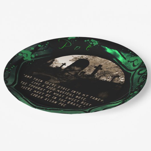 Assiettes En Carton Edgar Allan Poe (Angle)