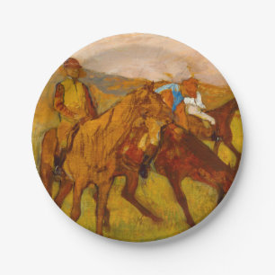 Assiettes En Carton Edgar Degas avant la course