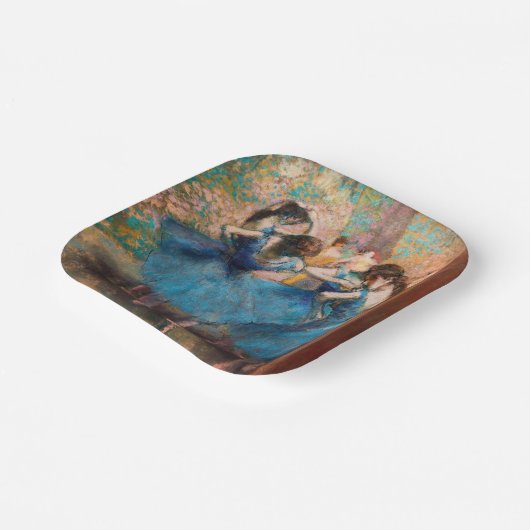 Assiettes En Carton Edgar Degas - Danseurs en bleu (Angulaire)