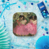 Assiettes En Carton Edgar Degas - Danseurs en rose (Fête)