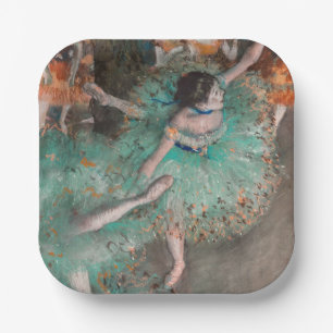 Assiettes En Carton Edgar Degas - Danseuse basculant / Danseuse verte
