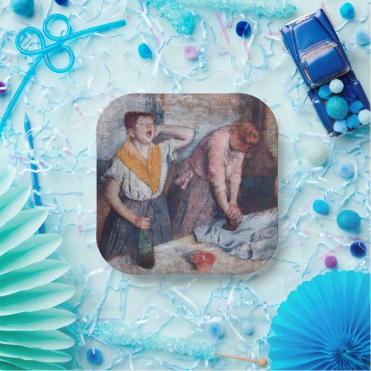 Assiettes En Carton Edgar Degas - Femmes en repassage (Fête)