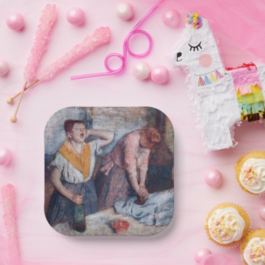 Assiettes En Carton Edgar Degas - Femmes en repassage (Fête)