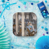 Assiettes En Carton Edgar Degas - Femmes sur une terrasse de café en s (Fête)