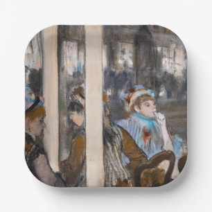 Assiettes En Carton Edgar Degas - Femmes sur une terrasse de café en s
