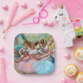 Assiettes En Carton Edgar Degas - Quatre Ballerinas sur scène (Fête)