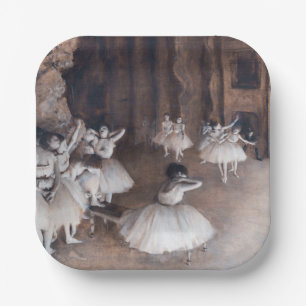 Assiettes En Carton Edgar Degas - Répétition de ballet sur scène