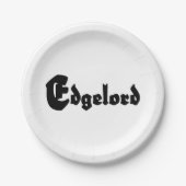 Assiettes En Carton Edgelord (Devant)